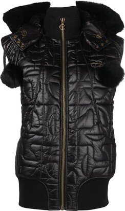 x Telfar quilted shearling gilet