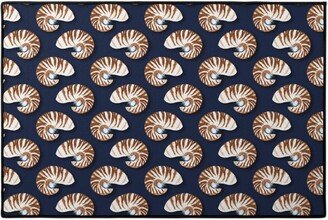 Door Mats: Nautilus - Indigo Door Mat, Blue