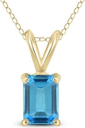 Gemstones 14K 0.90 Ct. Tw. Blue Topaz Necklace