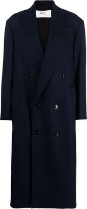 Double-Breasted Long Overcoat