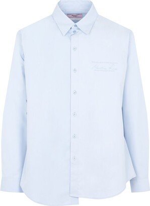 Buttoned Long-Sleeved Shirt-BE