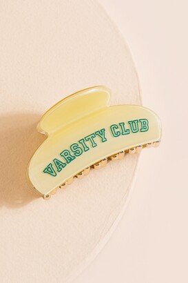 Women's Varsity Club Hair Clip in Yellow by Size: One Size