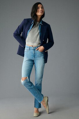 Brigitte High-Rise Raw-Hem Jeans