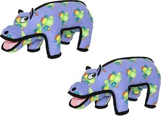 Tuffy Zoo Hippo, 2-Pack Dog Toys