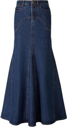 Luminosity Denim Maxi Skirt-AB