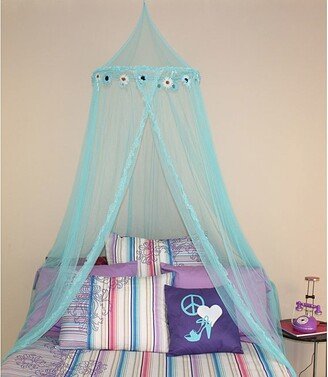 Blue Daisy Bed Canopy