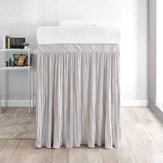 Crinkle Extended Twin XL 60-inch Drop 3 Panel Bed Skirt