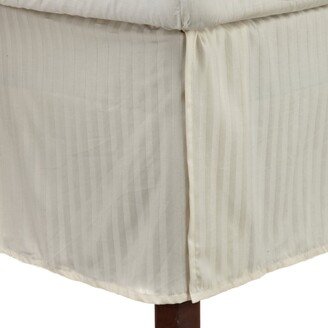 300 Thread Count Cotton Sateen Stripe 15-inch Drop Bedskirt