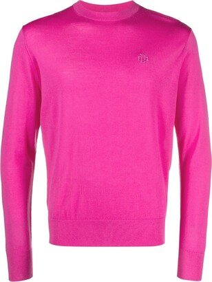 Long-Sleeved Virgin Wool Sweatshirt