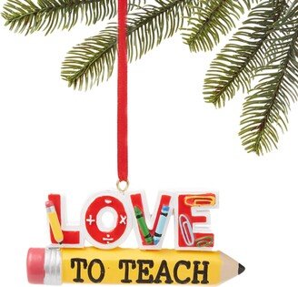 All About You Love To Teach Pencil Ornament, Created for Macy's