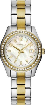 Ladies' Sport Crystal Quartz Two Tone Stainless Steel Watch