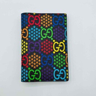 Unisex Rainbow Supreme GG Leather Psychedelic Passport Holder