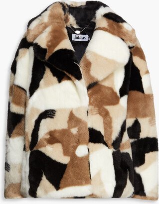 Jakke. Rita oversized printed faux fur jacket-AA