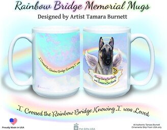 Pet Memorial Belgian Malinois Grey 15 Oz. White Coffee Mug