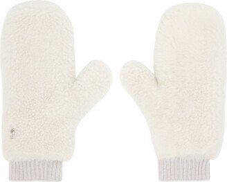 White Wool Mittens