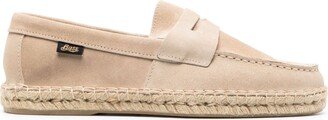 Neutral Saddle Suede Espadrilles