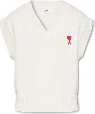 de Coeur Logo Embroidered Knitted Vest-AA