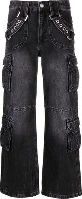 Harness Strap cargo jeans