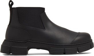 City leather Chelsea boots