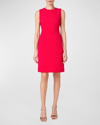 Double-Face Wool Sheath Dress