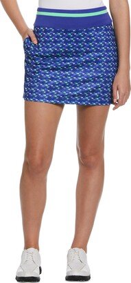 Pga Tour Women's Contrast Waistband Golf Skort