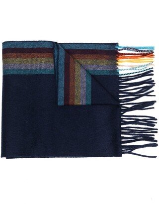 Signature Stripe cashmere scarf