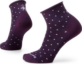 Everyday Classic Dot Ankle Boot Socks (Purple Iris) Women's No Show Socks Shoes