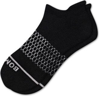Women's Merino Wool Blend Ankle Socks - Black - Large