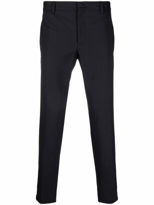 Mid-Rise Slim-Fit Trousers-AF