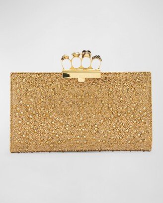 The Jewel Crystal Flat Pouch Clutch Bag