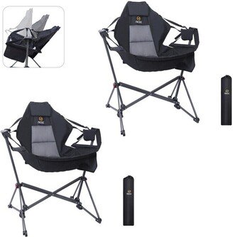 Nice C Hammock Camping Chair, Swing Chair, Folding Rocking Chair, Camping Chair, High Back with Stand, Cup Holder, Heavy Duty