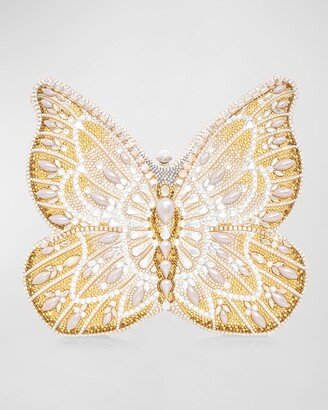 Pearly Butterfly Clutch Bag