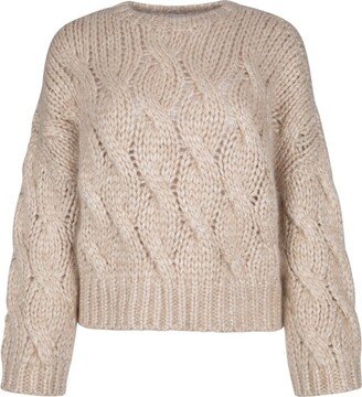 Cable-Knit Crewneck Jumper