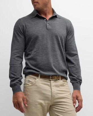 Men's Wool-Cashmere Polo Shirt