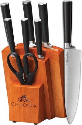 Chikara 8pc Knife Block Set Toffee