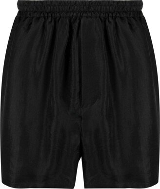 SAPIO Elastic-Waistband Satin Shorts