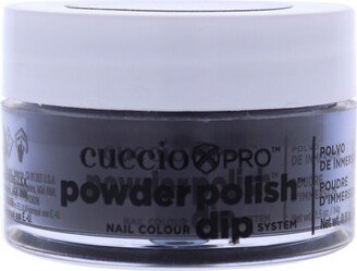 Pro Powder Polish Nail Colour Dip System - Midnight Black by Cuccio Colour for Women - 0.5 oz Nail Powder