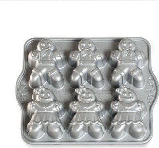 Gingerbread Kids Cakelet Pan - Silver