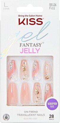 KISS Products Jelly Fantasy Fake Nails - Jelly Cat - 31ct