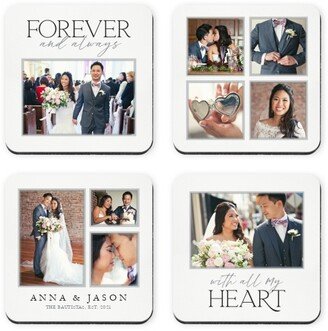 Coasters: Always And Forever Together Coaster, Gray