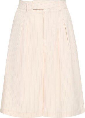 THE FRANKIE SHOP Vivian pleated fluid Bermuda shorts-AB