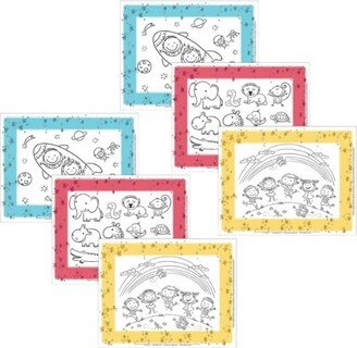 Healthy Habits Disposable ColorMe Placemats, 48 Pack