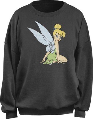 Women's Junior's Tink Wings Oversized Fleece