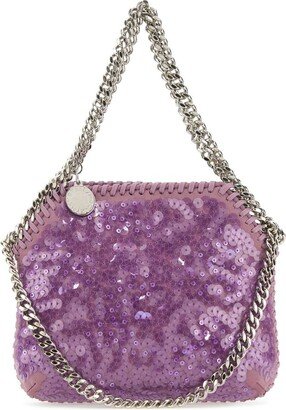 Sequin Embellished Chain-Linked Crossbody Bag