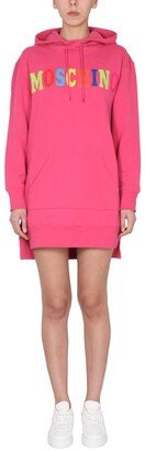 Logo Detailed Hooded Dress