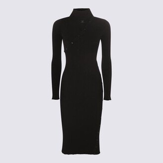 Black Viscose Blend Dress