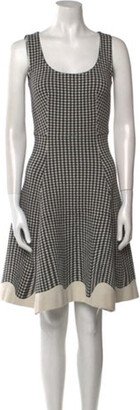 Plaid Print Knee-Length Dress