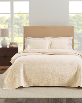 Realeza Raphaela European Matelasse Coverlet Set