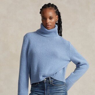 Wool-Cashmere Turtleneck Sweater-AC