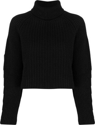 Ribbed-Knit Roll-Neck Jumper